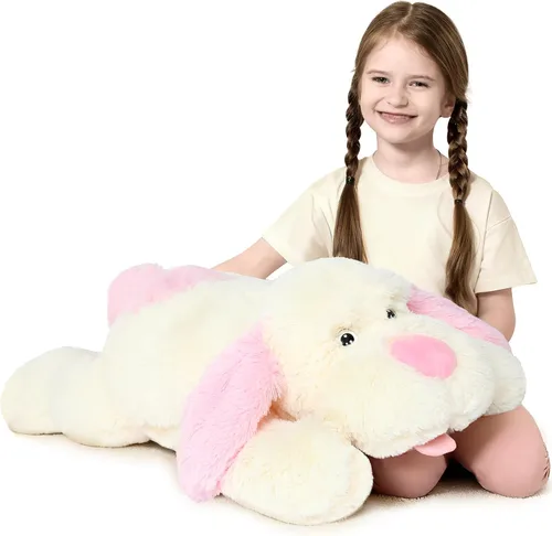 Vista 16 de MorisMos German Shepherd Stuffed Animal, 32 Inch Giant Stuffed Dog Plush Pastor alemán