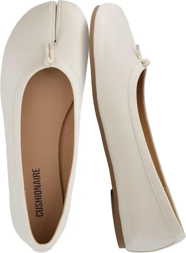 Vista 17 de CUSHIONAIRE Maki Tabi - Zapatos planos para mujer, con puntera dividida, suela flexible y plantilla acolchada Negro
