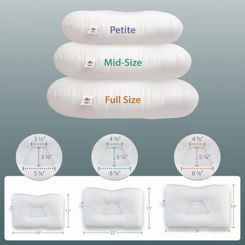 Vista 9 de Core Products Almohada Tri-Core tamaño mediano, firme y suave, paquete de cuidado del cuello