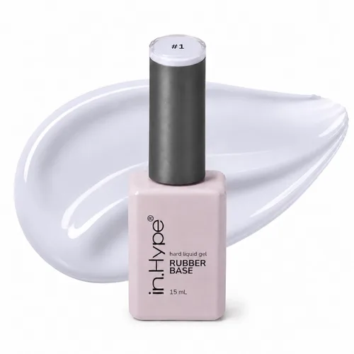 Vista 12 de IN.HYPE Capa base de goma elástica. UV/LED curable. Recubrimiento corrector con adhesión mejorada. Remuévese con inmersión (Almendra)