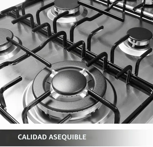 Vista 5 de Cocina de gas integrada de 24"x20" de 4 quemadores de acero inoxidable con kit de conversión NG/LPG, protección de termopar y fácil de limpiar