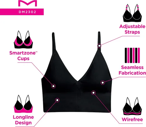 Vista 4 de Maidenform Brami sin costuras M Rib para mujer