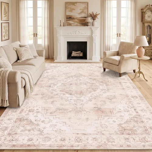 Vista 27 de Garvee Alfombra vintage Beige