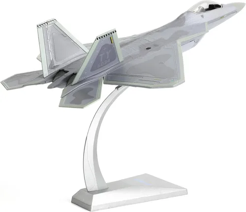 Vista 8 de NUOTIE Classic USA F22 Raptor Fighter Attack Pre-Build Modelo 1:72 de aleación de avión fundido a troquel avión modelo de exhibición militar