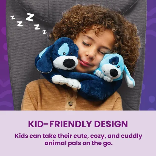 Vista 3 de Cabeau Almohada de viaje en avión para niños – Evolución para niños – Apoyo para el cuello para dormir en aviones, trenes y coches – Adorable