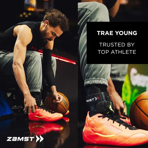 Vista 6 de Zamst A2-DX Tobillera Negra para Deportes - Soporte Deportivo Transpirable para Tobillo para Hombres y Mujeres con Estabilizadores de Protección