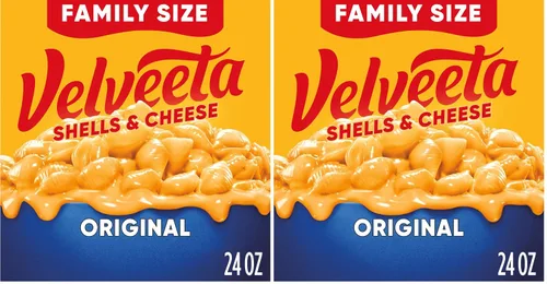 Vista 13 de Velveeta Shells & Cheese - Velveta Caracoles y Queso - Pasta de caracoles con salsa de queso y 2% de leche y queso (caja de 12 oz)