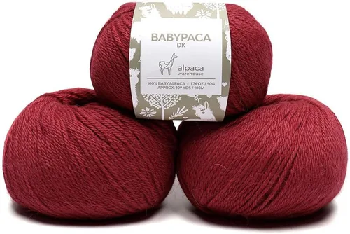 Vista 28 de Juego de 6 madejas de 100% lana de alpaca bebé (10.58 oz) de peso DK, fabricadas en Perú, celestial suave y perfecto para tejer y hacer ganchillo