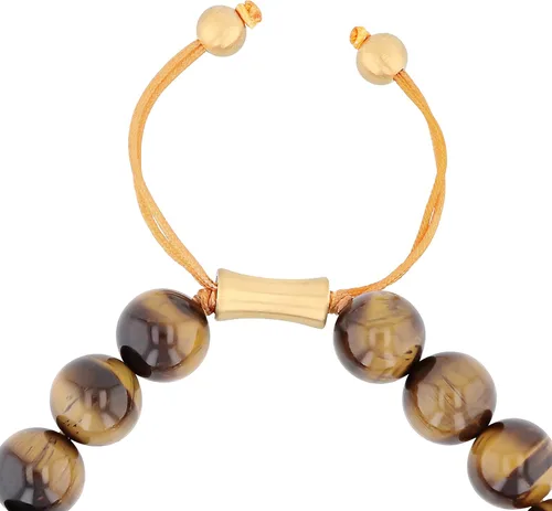 Vista 5 de Pulsera Bolo de Nylon Ajustable con Cuentas de Acero Inoxidable para Hombre - Elección