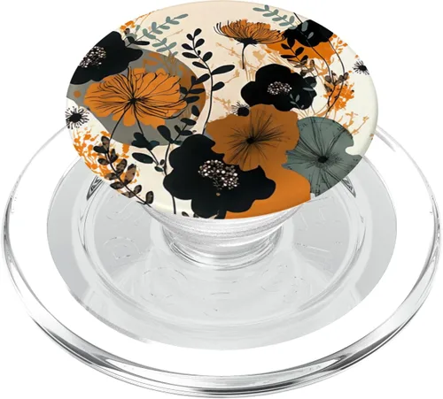 Vista 8 de Greenery Botanical Boho Wildflowers Line Art Floral PopSockets intercambiables PopGrip