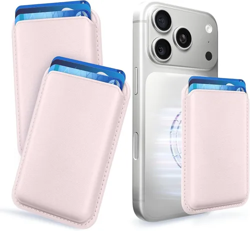 Vista 27 de Tarjetero magnético más fuerte de piel RFID para iPhone 16 Series, accesorios Mag-Safe para iPhone 17/16/15/14/13/12 y Pro/Promax, negro