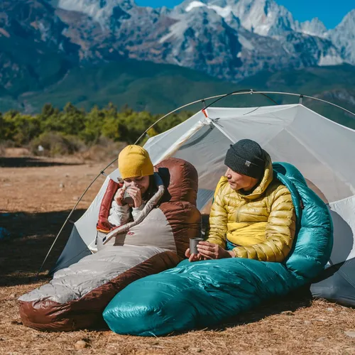 Vista 8 de Naturehike 0 Degree RDS Down Mummy Sleeping Bag for Adults, 650 Fill Power, Cold Weather Backpacking Sleeping Bag for Camping, Hiking, -1℉ 18℉ 30℉