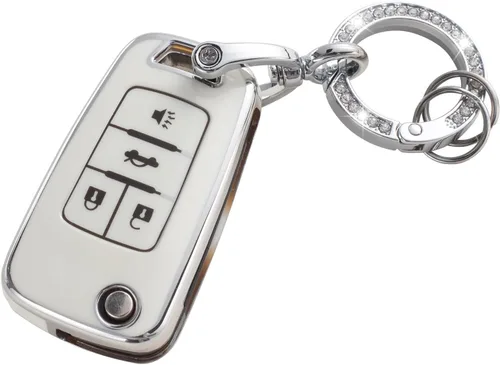 Vista 39 de YO&YOYE Funda para Llavero de TPU con Anillo para Llaves