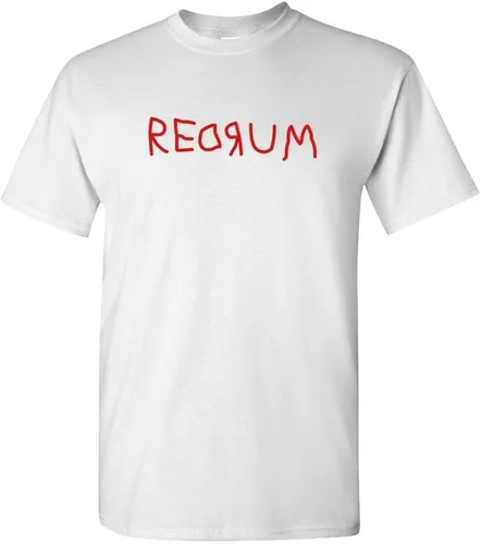 Vista 9 de The Goozler Redrum - 80's Horror Movie Kubrick Murder - Camiseta de algodón para hombre Negro