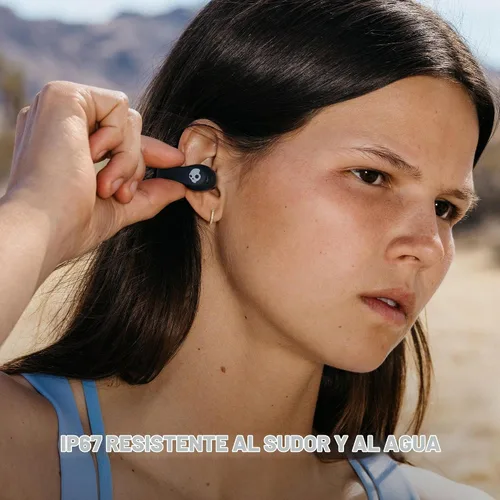 Vista 4 de Skullcandy Push 720 Open Wireless Open-Ear Bluetooth Earbuds - True Black