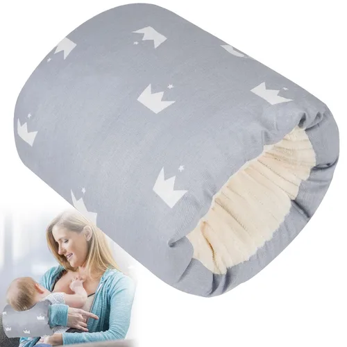 Vista 12 de Almohada de Brazo para Alimentación de Bebé, Almohada de Brazo de Algodón Suave para Lactancia de Recién Nacido, Almohada de Lactancia para Mayor