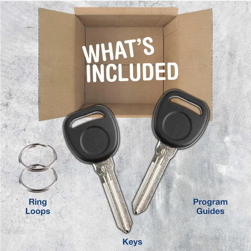 Vista 5 de KeylessOption Reemplazo de llavero de coche con control remoto de entrada sin llave para 15913421 con llave (paquete de 2)