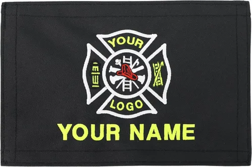 Vista 2 de Lightning X - Parche bordado personalizado para bolsas de equipo de luchero LXP con nombre bordado, color negro