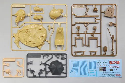 Vista 11 de Fine Mold Studio Ghibli Vignette Collection No.1 Red Pig Polco of Hide Non-Scale Plastic Model GV1 Moldeado