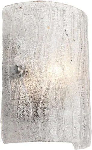 Vista 2 de Brilliance - Aplique de pared con 1 luz, acabado cromado con pantalla de vidrio de hielo brillante