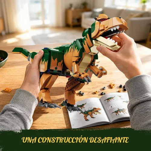 Vista 7 de INSOON Juego de construcción de dinosaurios mecánicos, juguete STEM