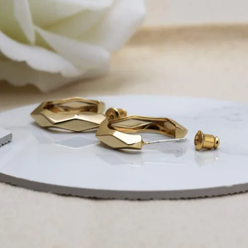 Vista 6 de Gold and Silver Hoop Earrings for Women, Dainty Crystal Ear Cuff Clip On Earrings Hypoallergenic Stud Costume Jewelry for Teen Girls Gifts for Her