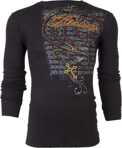 Vista 2 de Archaic by Affliction - Camisa térmica para hombre, color negro, Negro