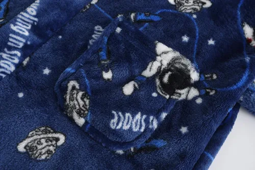 Vista 5 de Albornoces para niños y niñas, batas de baño con capucha para niños, batas de franela suave, ropa de dormir, regalo para niños y niñas