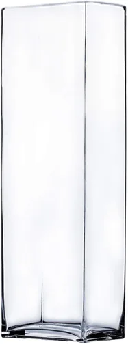 Vista 9 de WGV - Jarrón rectangular de bloque de 6 pulgadas, ancho de 4 pulgadas, altura de 6 pulgadas, recipiente de vidrio transparente para ramo de flores
