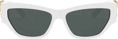 Vista 3 de Versace Gafas de sol para mujer marco blanco lentes gris oscuro 2205in Blanco