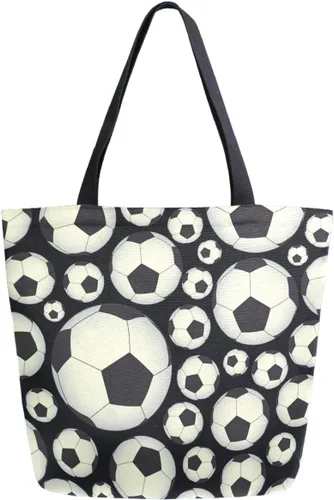 Vista 40 de Chic Funny Cute Pattern Big Handle Extra Large Shoulder Tote Bag for Beach Travel Weekender Gym Grocery Shopping