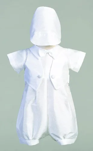 Vista 2 de Trajes de bautismo para niños, Traje de bautizo para bebé, Ropa de mameluco de bautismo - Ropa de Bautizo para Niño Bebe