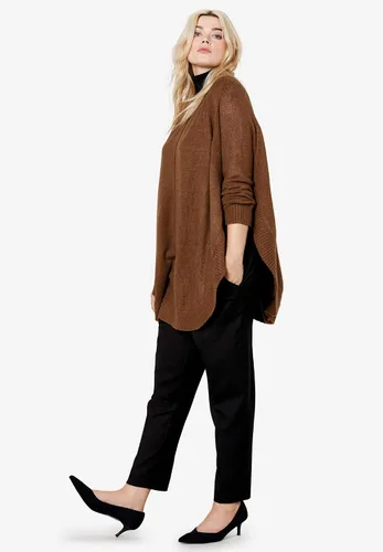 Vista 3 de ellos Suéter tipo poncho de talla grande para mujer, Multi