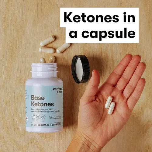 Vista 6 de Perfect Keto - Cápsulas de cetonas exógenas Beta-Hidroxibutirato (goBHB)
