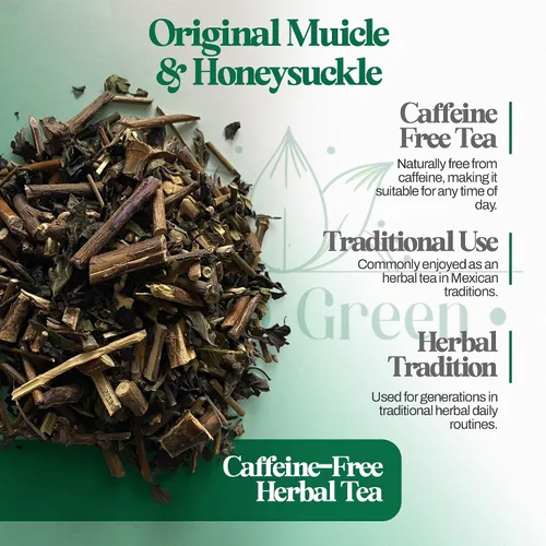 Vista 5 de Muicle - Té de madreselva mexicana Hierba, 2 onzas, 100% natural, hierbas Gabio Green (2 onzas)