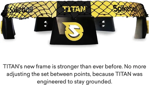 Vista 9 de Spikeball Titan Game Set - Marco más fuerte y estabilidad mejorada, incluye 1 pelota Pro y 1 pelota Atlas, lista para competición, portátil