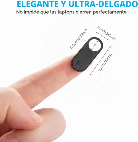 Vista 2 de Cubierta deslizante para cámara, cubierta ultrafina de 0.028 pulgadas para cámara de teléfono, cubierta deslizante para cámara de computadora
