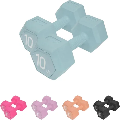 Vista 20 de Dumbbell Sets With Rack - 5/15/20/25/36lb Dumbbells Pair Hand Weights Set of 2 - Easy Grip - Arm Weights for Strength Training Workouts Fitness