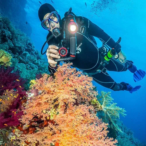 Vista 12 de SeaLife ReefMaster RM-4K Cámara de acción subacuática con video 4K e imágenes fijas de 14 mp, modos de escena subacuática, lente gran angular