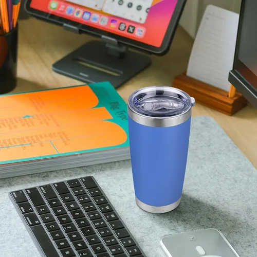 Vista 6 de Vaso Térmico de 20 oz de Acero Inoxidable Vasos Térmicos a Granel con Tapa Aislamiento de Doble Pared Tazas de Café Térmicas para Bebidas Calientes