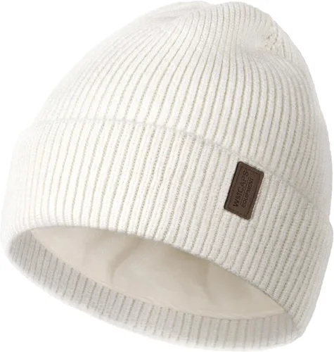 Vista 43 de Wmcaps – Gorro de invierno para hombre y mujer, gorro de punto suave y cálido con forro vellón Verde militar