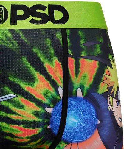 Vista 3 de PSD Calzoncillos tipo bóxer Naruto para hombre, transpirable y de apoyo con tela que absorbe la humedad, Naruto Equipo