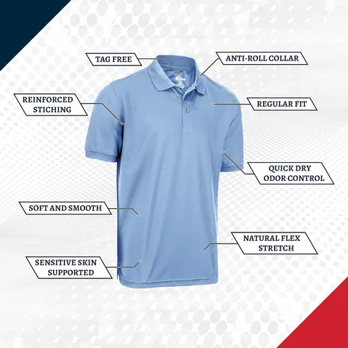 Vista 99 de Premium Wear - Camisetas tipo polo para hombre, con gran absorción de humedad