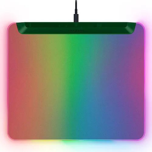 Vista 11 de Razer Firefly V2 Pro Fully Illuminated RGB Gaming Mouse Mat: Backlit Design - 15 Zone Chroma Lighting - USB 2.0 Port - Detachable USB Type C Cable