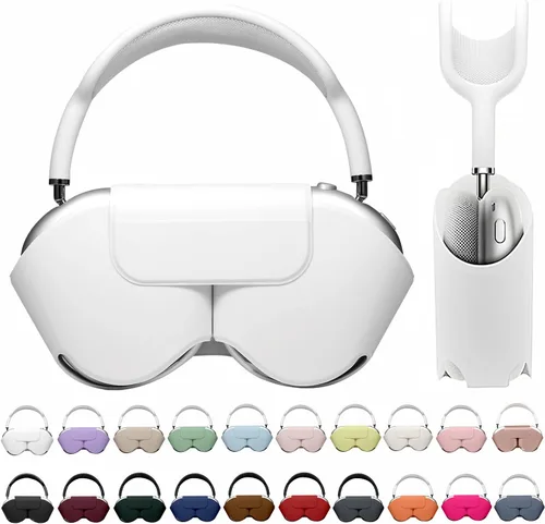 Vista 18 de Maxjoy para Apple Airpods Max Funda inteligente de cubierta, Accesorios de cubierta protectora de cuero PU suave para Airpod Max con modo de sueño