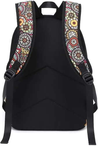 Vista 6 de Mochilas ligeras para niños, mochila escolar de lona, pequeñas mochilas de viaje para mujeres, niñas, niños, mochila para niños pequeños