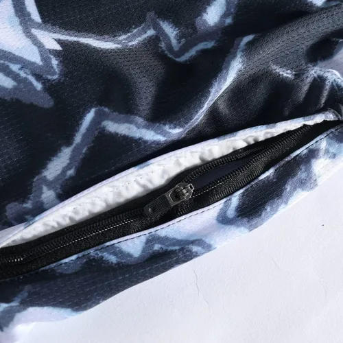 Vista 7 de Flyingyan Pantalones cortos deportivos de baloncesto para hombre con bolsillos con cremallera, pantalones cortos de malla para entrenamiento