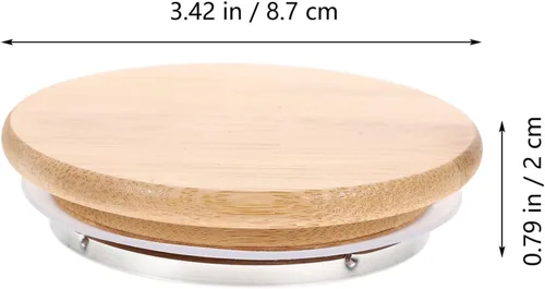 Vista 8 de Cubierta de repuesto de madera de bambú para jarra de agua para jarra doméstica fácil de limpiar resistente al desgaste Hervidor y tetera Uso
