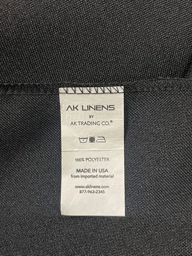 Vista 3 de AK TRADING CO. Mantel rectangular de poliéster de 60 x 102 pulgadas, fabricado en Estados Unidos, resistente a las arrugas, ignífugo, duradero