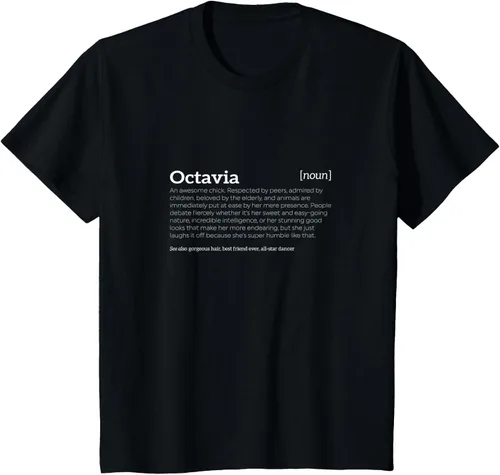 Vista 4 de Octavia es un Awesome Chick Funny complementar playera, hombre L, Negro